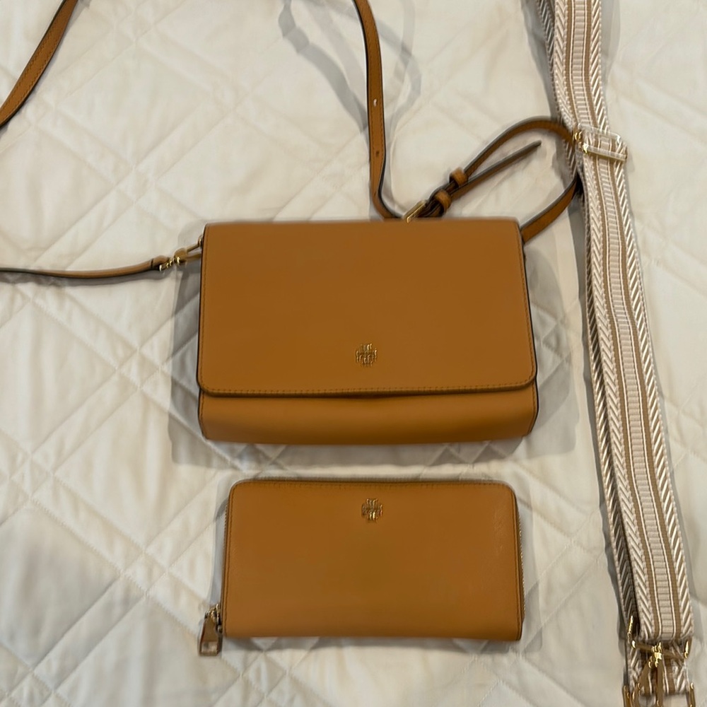 Tory Burch crossbody bag with matching wallet